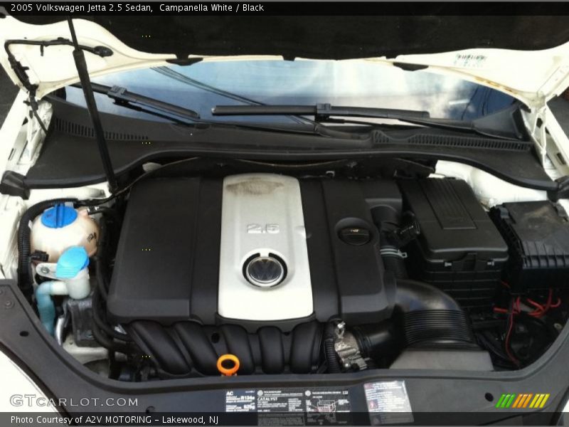 Campanella White / Black 2005 Volkswagen Jetta 2.5 Sedan