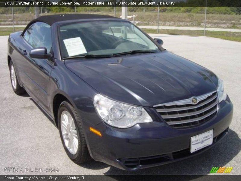 Modern Blue Pearl / Dark Slate Gray/Light Slate Gray 2008 Chrysler Sebring Touring Convertible