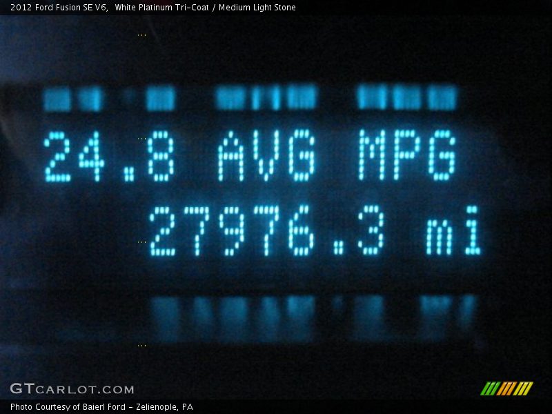 White Platinum Tri-Coat / Medium Light Stone 2012 Ford Fusion SE V6