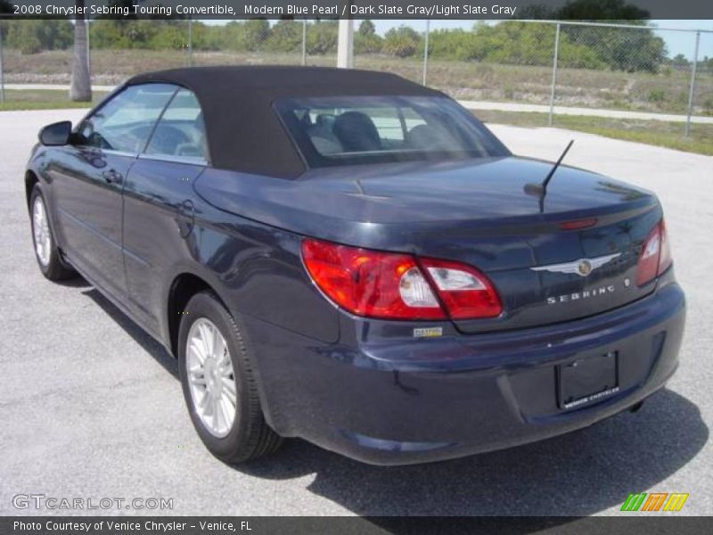 Modern Blue Pearl / Dark Slate Gray/Light Slate Gray 2008 Chrysler Sebring Touring Convertible