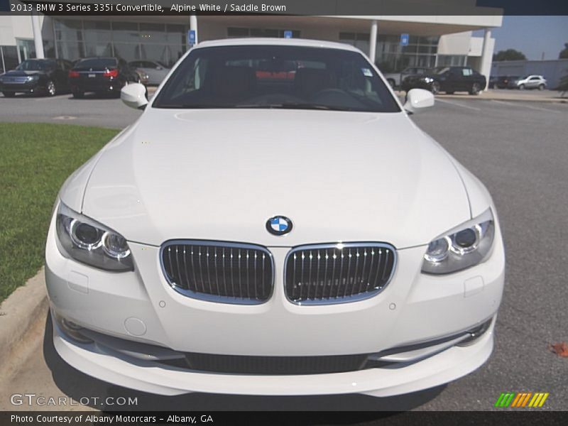 Alpine White / Saddle Brown 2013 BMW 3 Series 335i Convertible