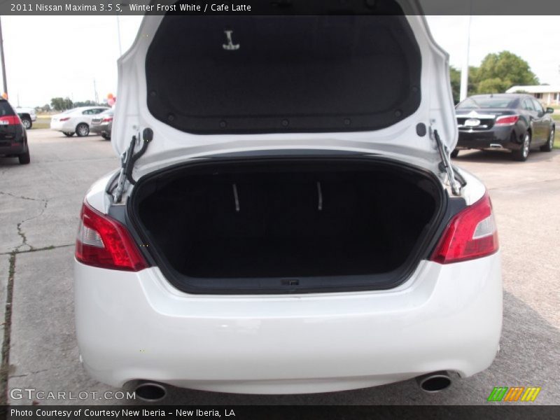 Winter Frost White / Cafe Latte 2011 Nissan Maxima 3.5 S