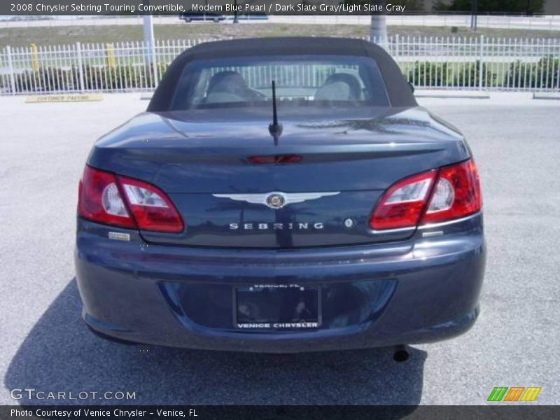 Modern Blue Pearl / Dark Slate Gray/Light Slate Gray 2008 Chrysler Sebring Touring Convertible