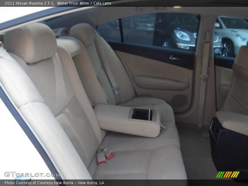 Winter Frost White / Cafe Latte 2011 Nissan Maxima 3.5 S