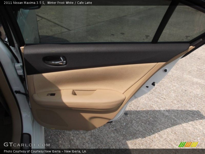 Winter Frost White / Cafe Latte 2011 Nissan Maxima 3.5 S