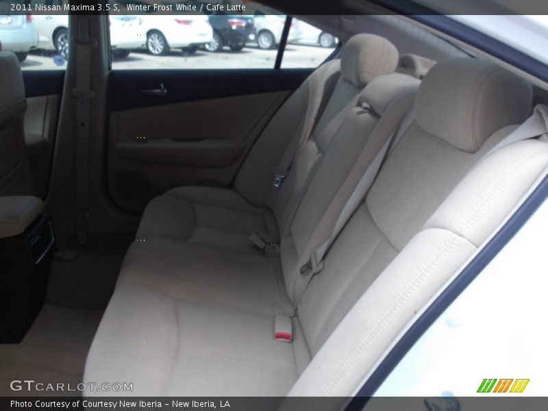 Winter Frost White / Cafe Latte 2011 Nissan Maxima 3.5 S