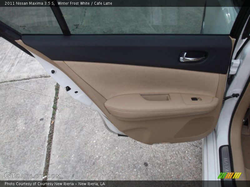 Winter Frost White / Cafe Latte 2011 Nissan Maxima 3.5 S