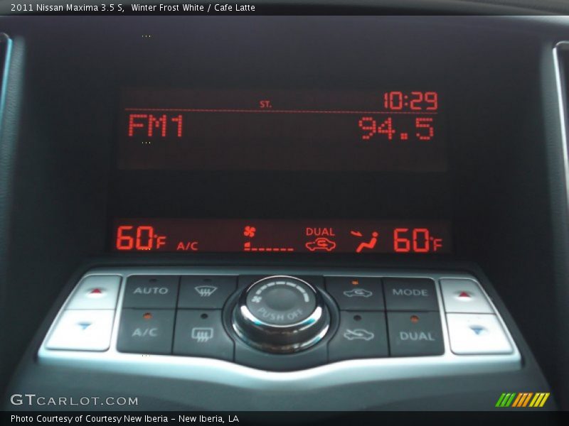 Winter Frost White / Cafe Latte 2011 Nissan Maxima 3.5 S