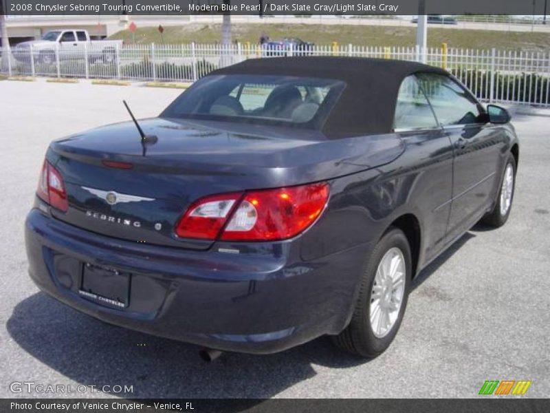 Modern Blue Pearl / Dark Slate Gray/Light Slate Gray 2008 Chrysler Sebring Touring Convertible