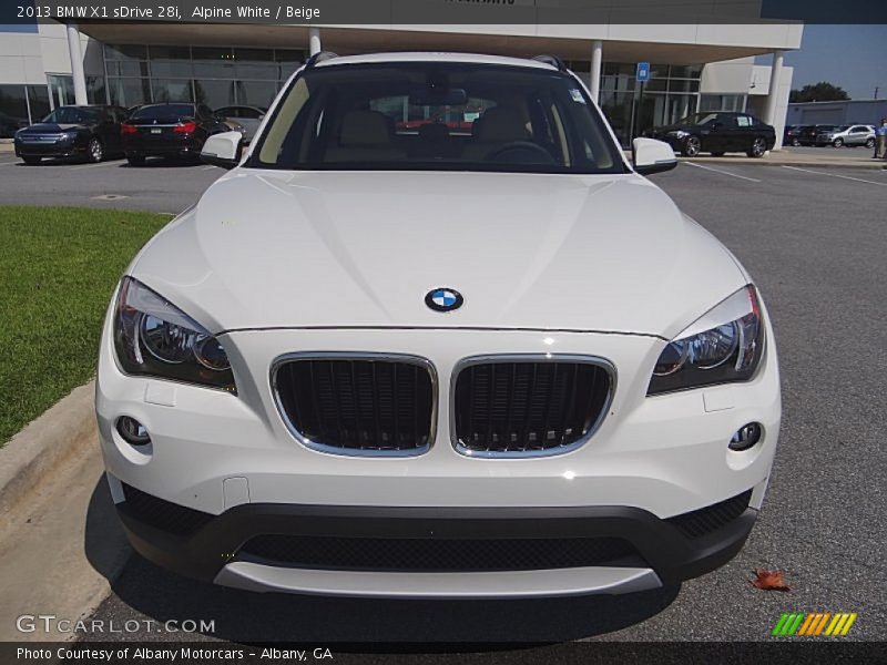 Alpine White / Beige 2013 BMW X1 sDrive 28i