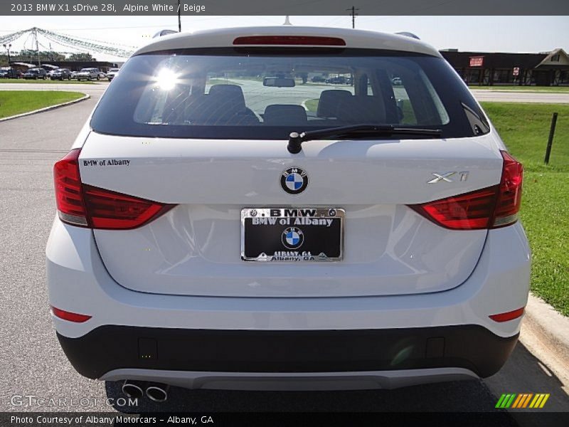 Alpine White / Beige 2013 BMW X1 sDrive 28i