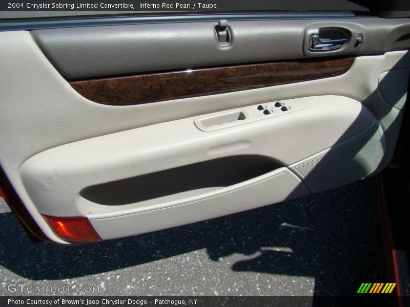 Inferno Red Pearl / Taupe 2004 Chrysler Sebring Limited Convertible