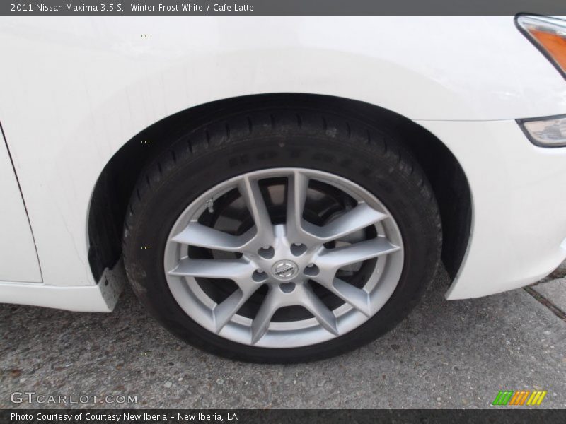 Winter Frost White / Cafe Latte 2011 Nissan Maxima 3.5 S