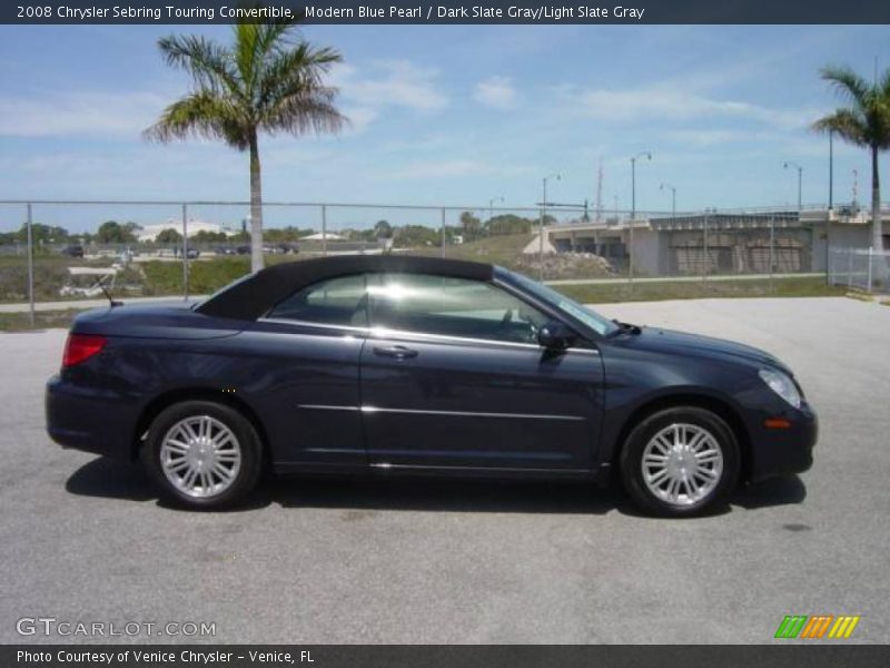 Modern Blue Pearl / Dark Slate Gray/Light Slate Gray 2008 Chrysler Sebring Touring Convertible