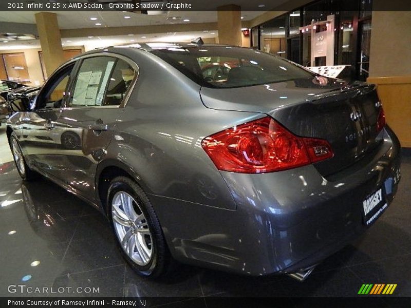 Graphite Shadow / Graphite 2012 Infiniti G 25 x AWD Sedan