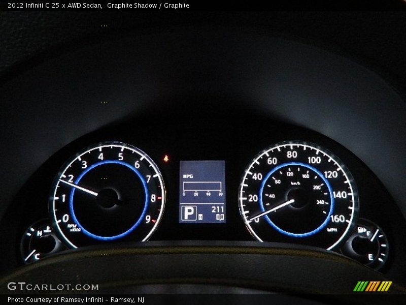 Graphite Shadow / Graphite 2012 Infiniti G 25 x AWD Sedan