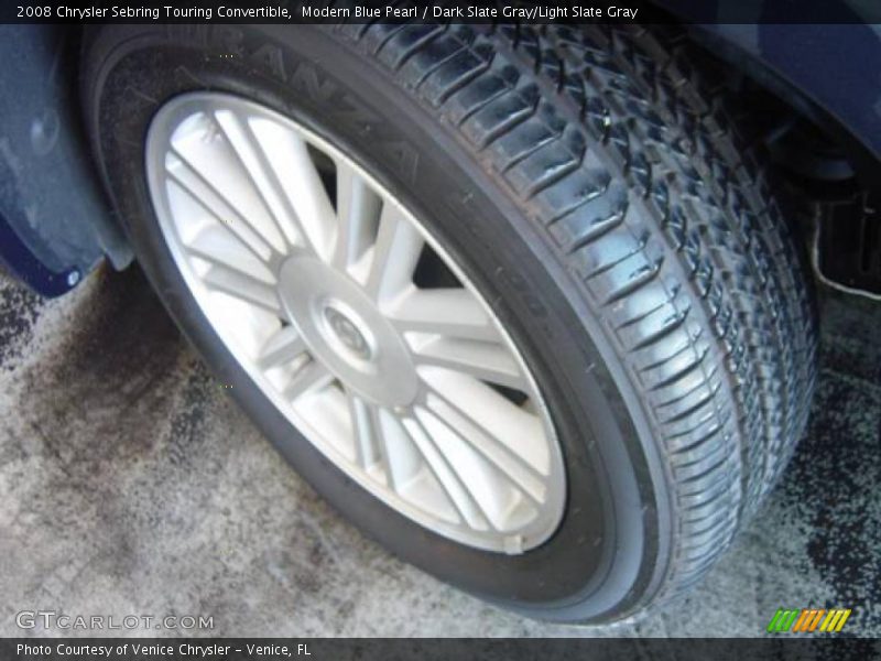 Modern Blue Pearl / Dark Slate Gray/Light Slate Gray 2008 Chrysler Sebring Touring Convertible