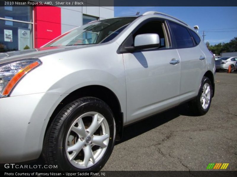 Silver Ice / Black 2010 Nissan Rogue SL AWD
