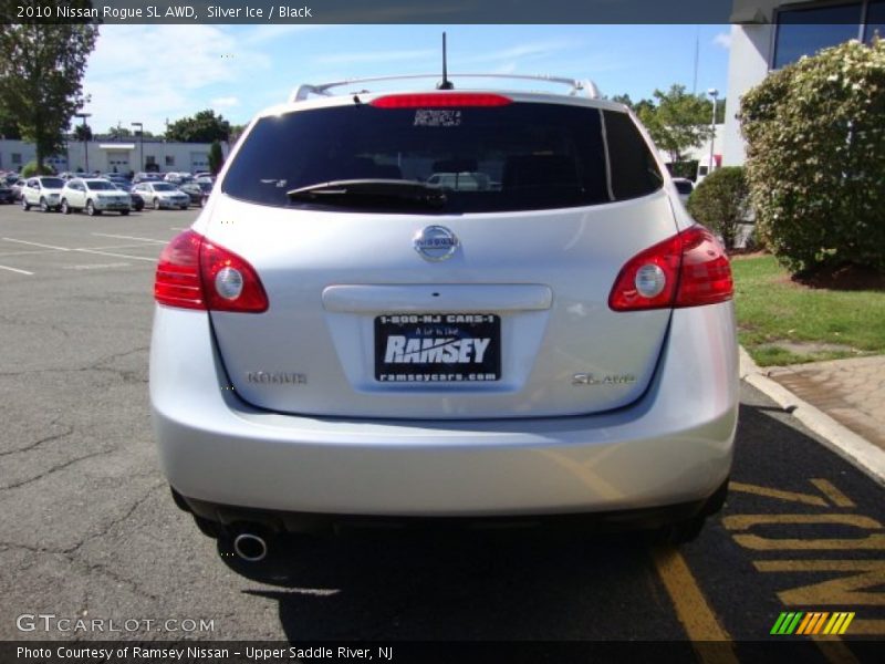 Silver Ice / Black 2010 Nissan Rogue SL AWD