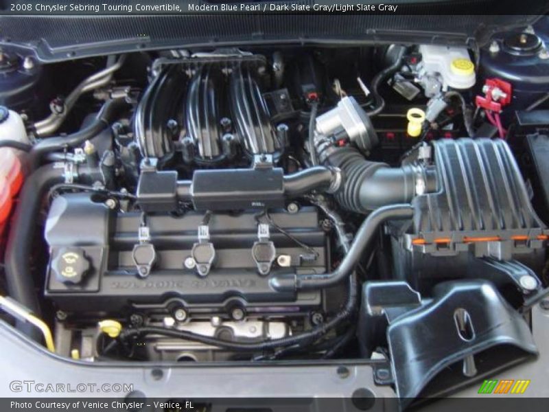 Modern Blue Pearl / Dark Slate Gray/Light Slate Gray 2008 Chrysler Sebring Touring Convertible