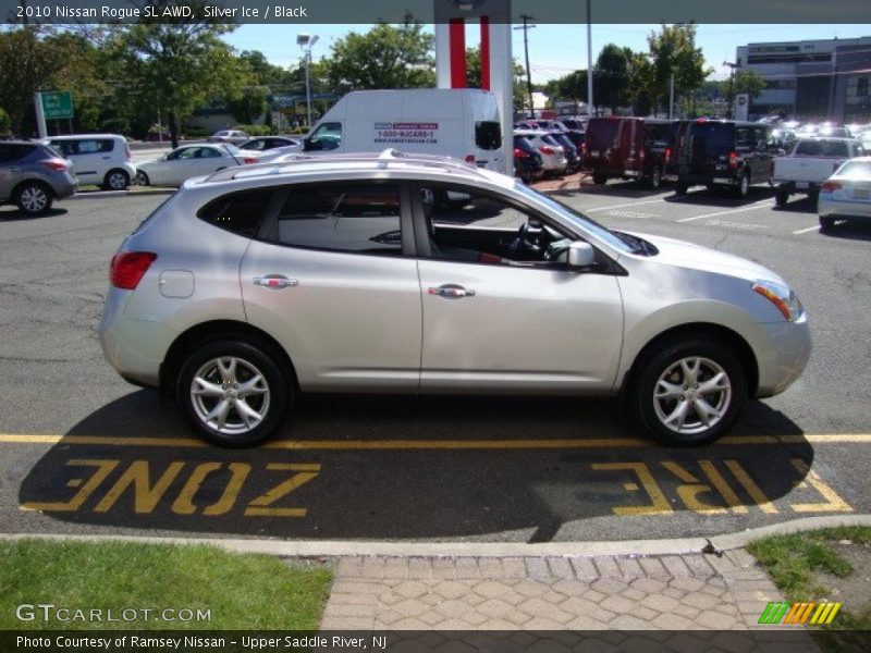 Silver Ice / Black 2010 Nissan Rogue SL AWD