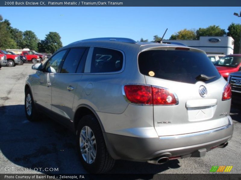 Platinum Metallic / Titanium/Dark Titanium 2008 Buick Enclave CX