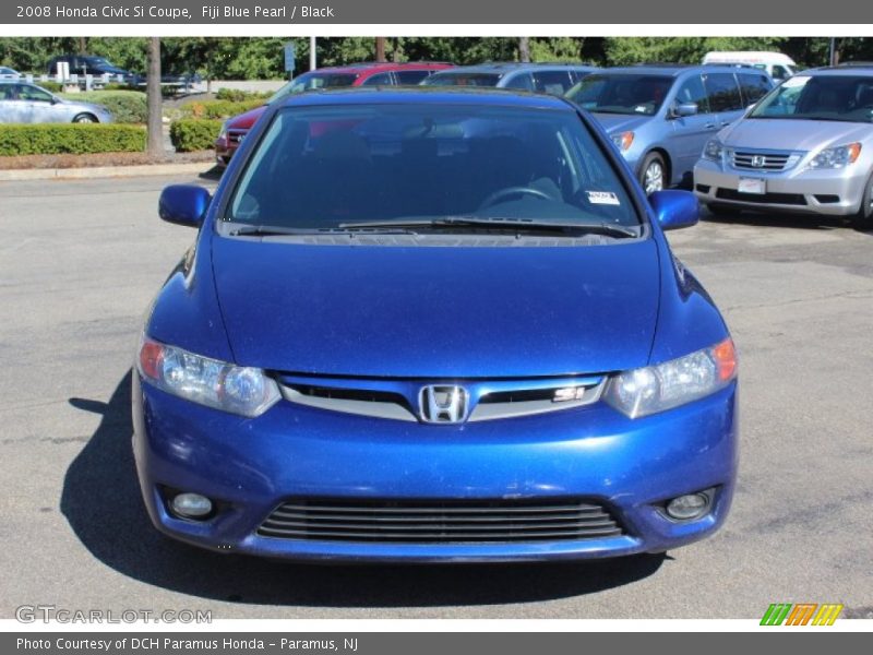 Fiji Blue Pearl / Black 2008 Honda Civic Si Coupe