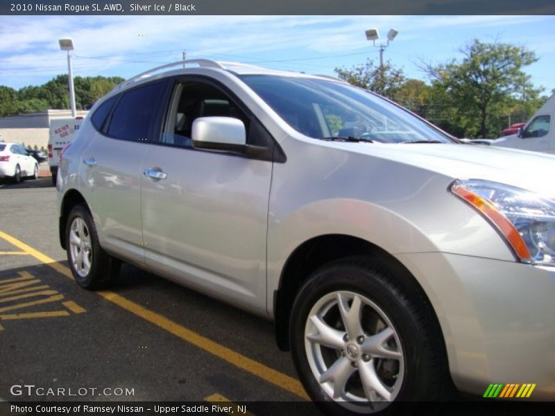 Silver Ice / Black 2010 Nissan Rogue SL AWD