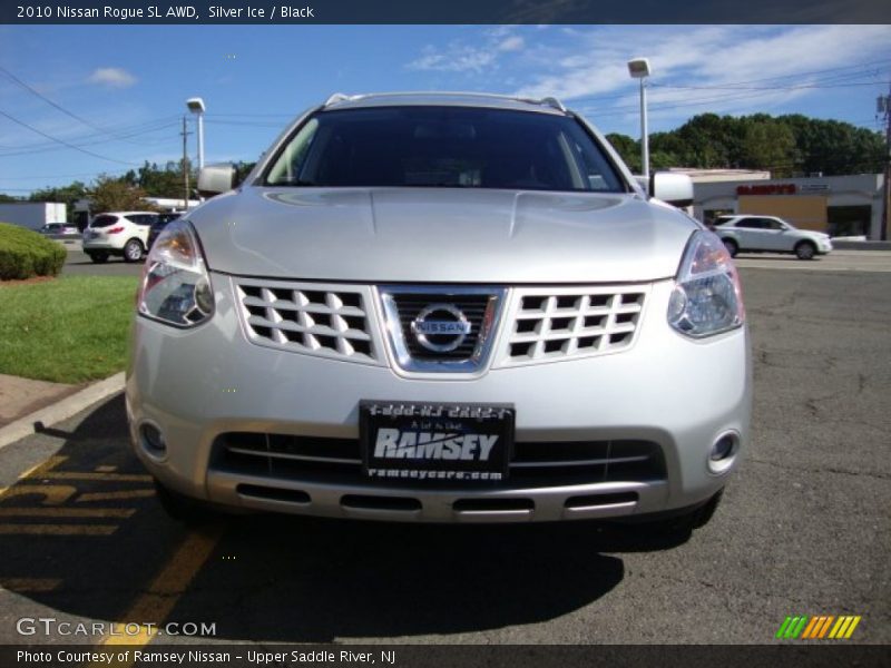 Silver Ice / Black 2010 Nissan Rogue SL AWD