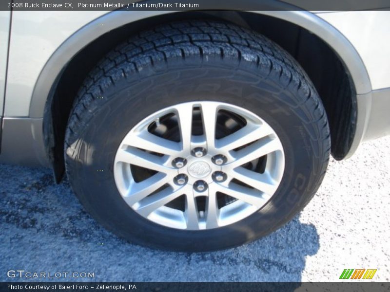 Platinum Metallic / Titanium/Dark Titanium 2008 Buick Enclave CX