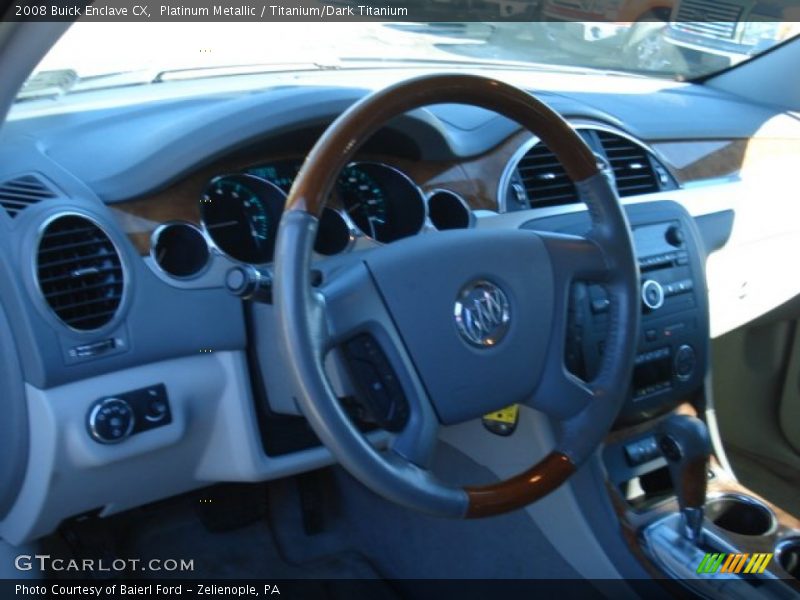 Platinum Metallic / Titanium/Dark Titanium 2008 Buick Enclave CX