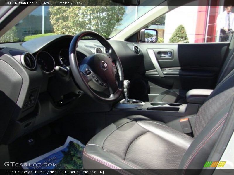 Silver Ice / Black 2010 Nissan Rogue SL AWD
