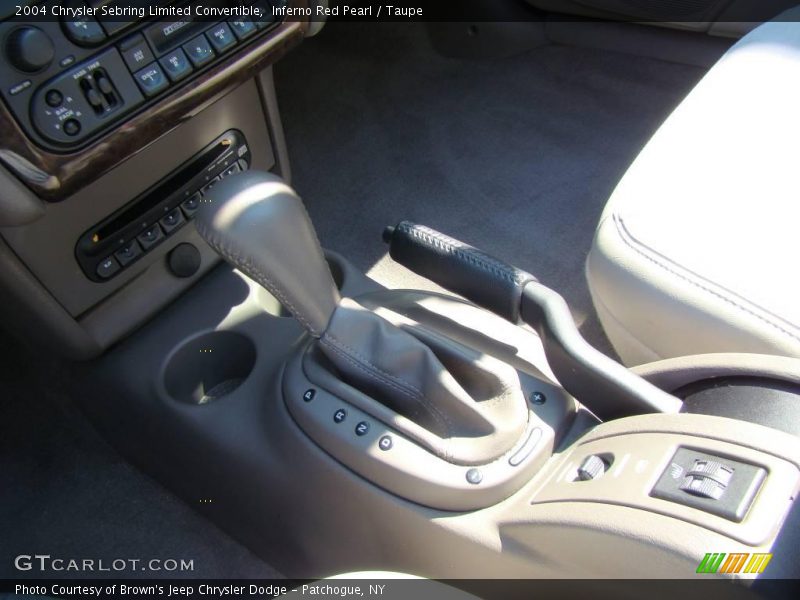 Inferno Red Pearl / Taupe 2004 Chrysler Sebring Limited Convertible