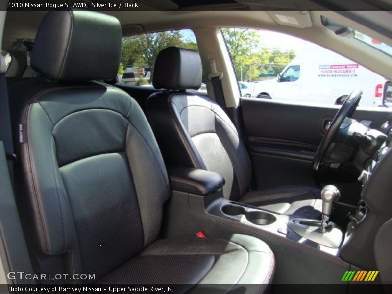 Silver Ice / Black 2010 Nissan Rogue SL AWD