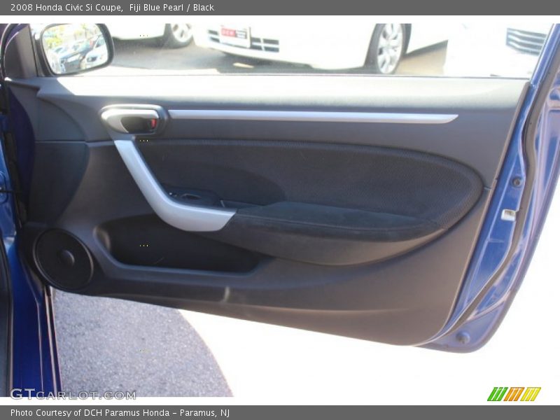 Fiji Blue Pearl / Black 2008 Honda Civic Si Coupe