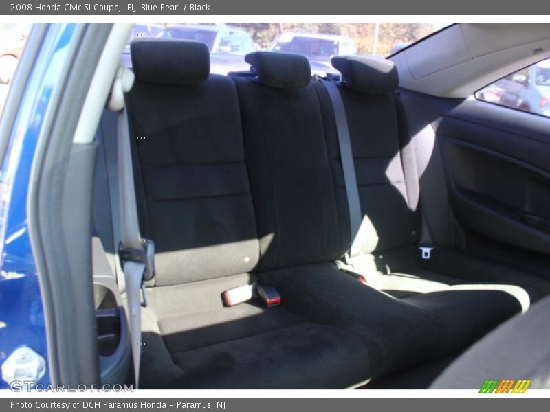 Fiji Blue Pearl / Black 2008 Honda Civic Si Coupe