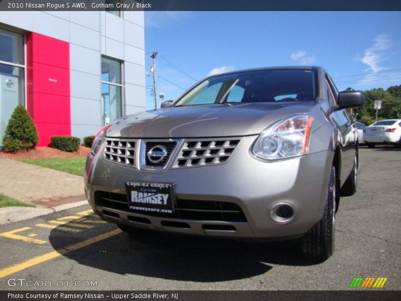 Gotham Gray / Black 2010 Nissan Rogue S AWD
