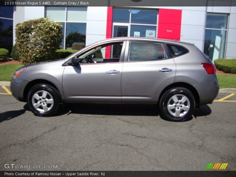 Gotham Gray / Black 2010 Nissan Rogue S AWD