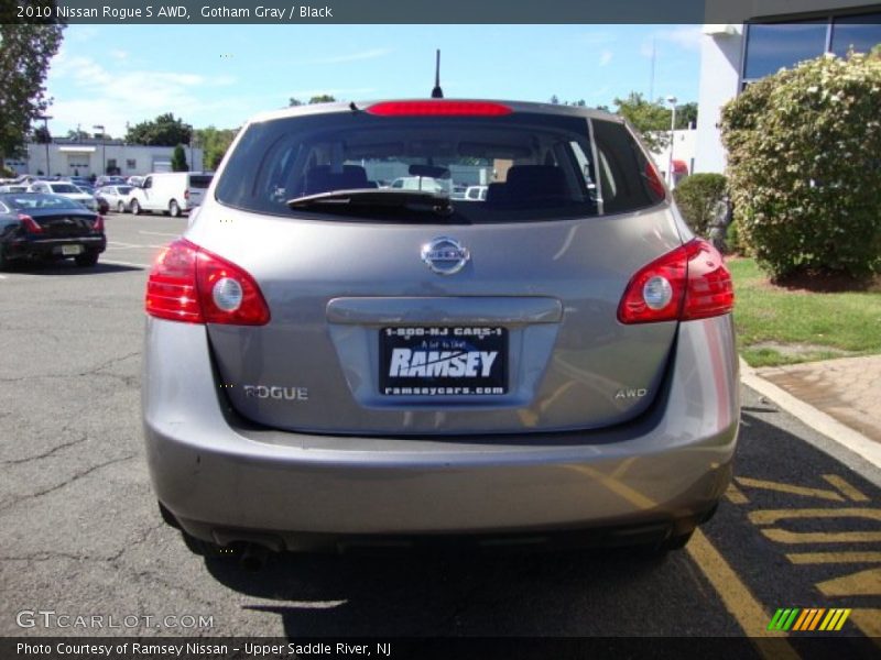 Gotham Gray / Black 2010 Nissan Rogue S AWD