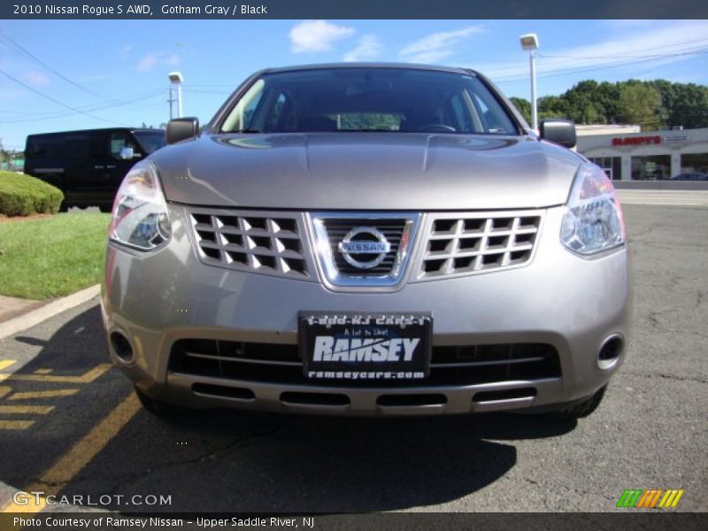 Gotham Gray / Black 2010 Nissan Rogue S AWD