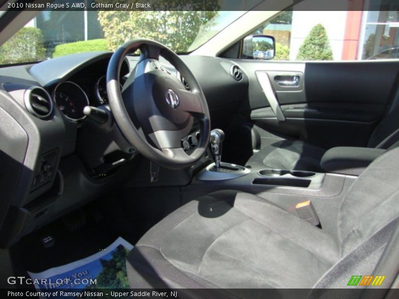 Gotham Gray / Black 2010 Nissan Rogue S AWD