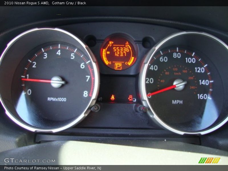 Gotham Gray / Black 2010 Nissan Rogue S AWD
