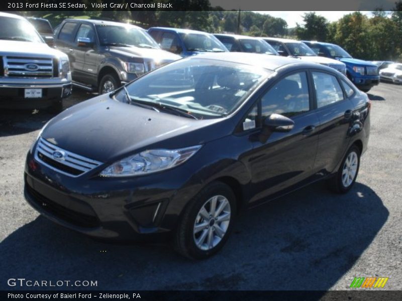 Violet Gray / Charcoal Black 2013 Ford Fiesta SE Sedan