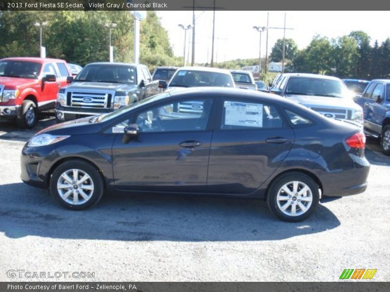Violet Gray / Charcoal Black 2013 Ford Fiesta SE Sedan