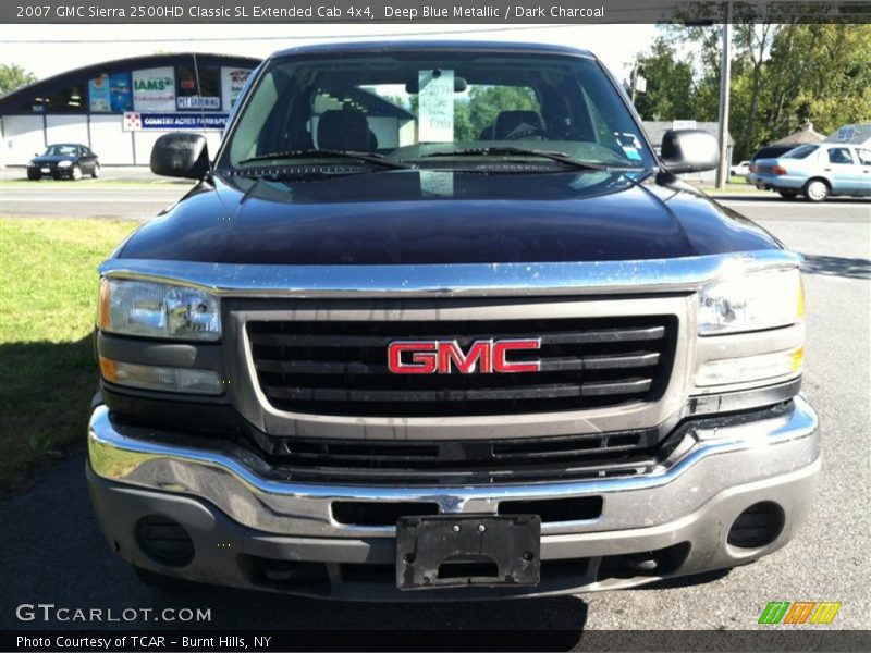 Deep Blue Metallic / Dark Charcoal 2007 GMC Sierra 2500HD Classic SL Extended Cab 4x4
