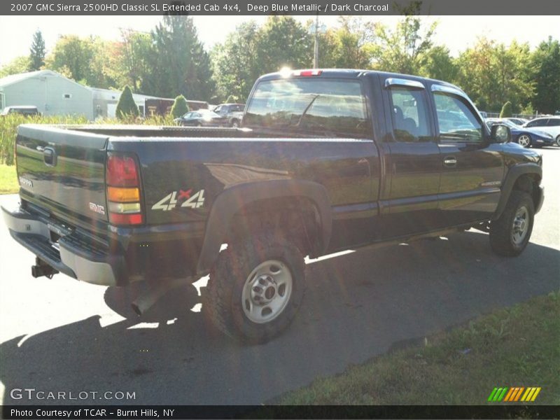Deep Blue Metallic / Dark Charcoal 2007 GMC Sierra 2500HD Classic SL Extended Cab 4x4
