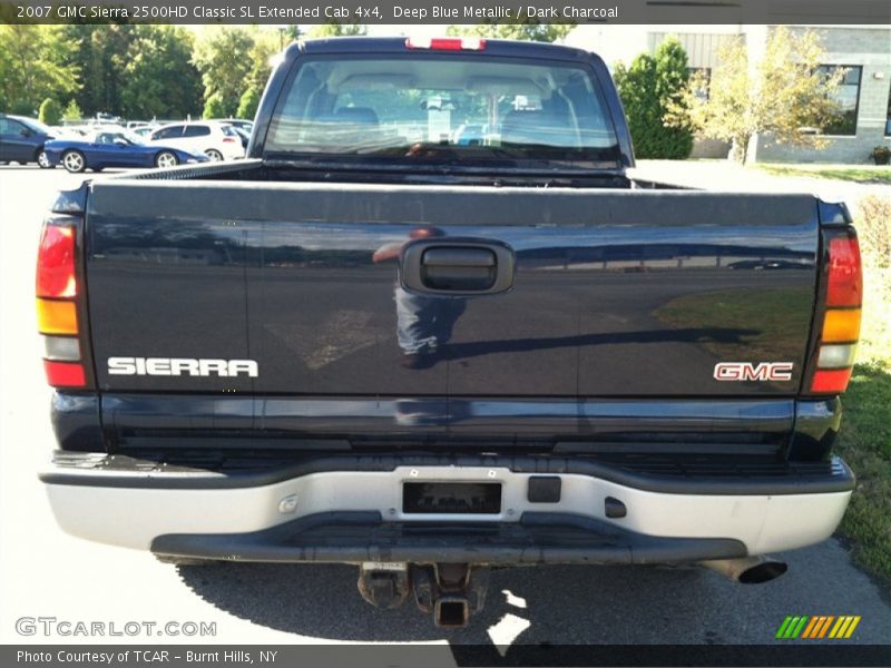 Deep Blue Metallic / Dark Charcoal 2007 GMC Sierra 2500HD Classic SL Extended Cab 4x4