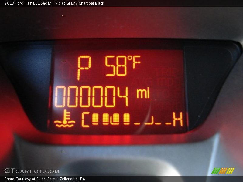 Violet Gray / Charcoal Black 2013 Ford Fiesta SE Sedan