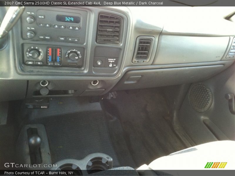Deep Blue Metallic / Dark Charcoal 2007 GMC Sierra 2500HD Classic SL Extended Cab 4x4