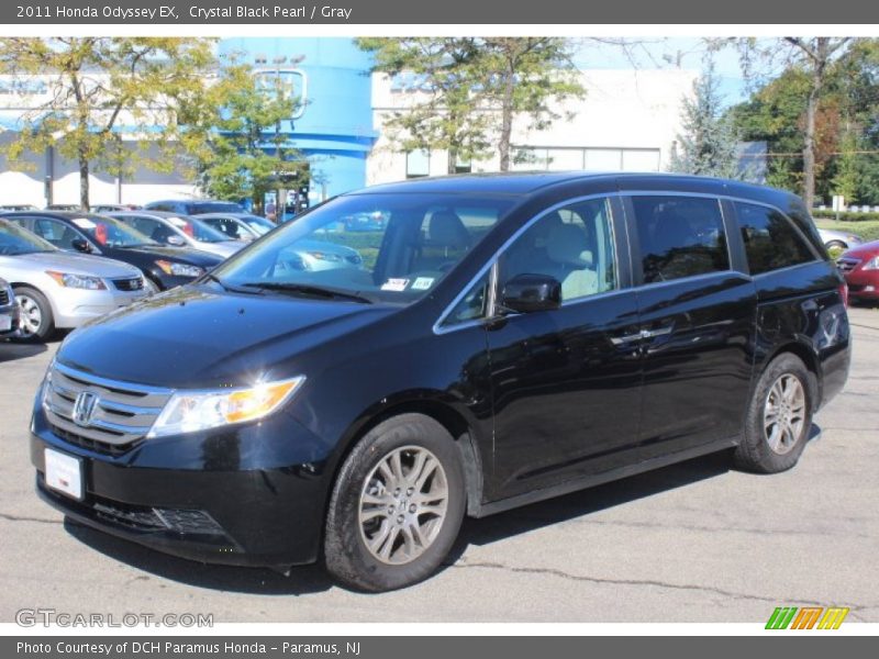 Crystal Black Pearl / Gray 2011 Honda Odyssey EX